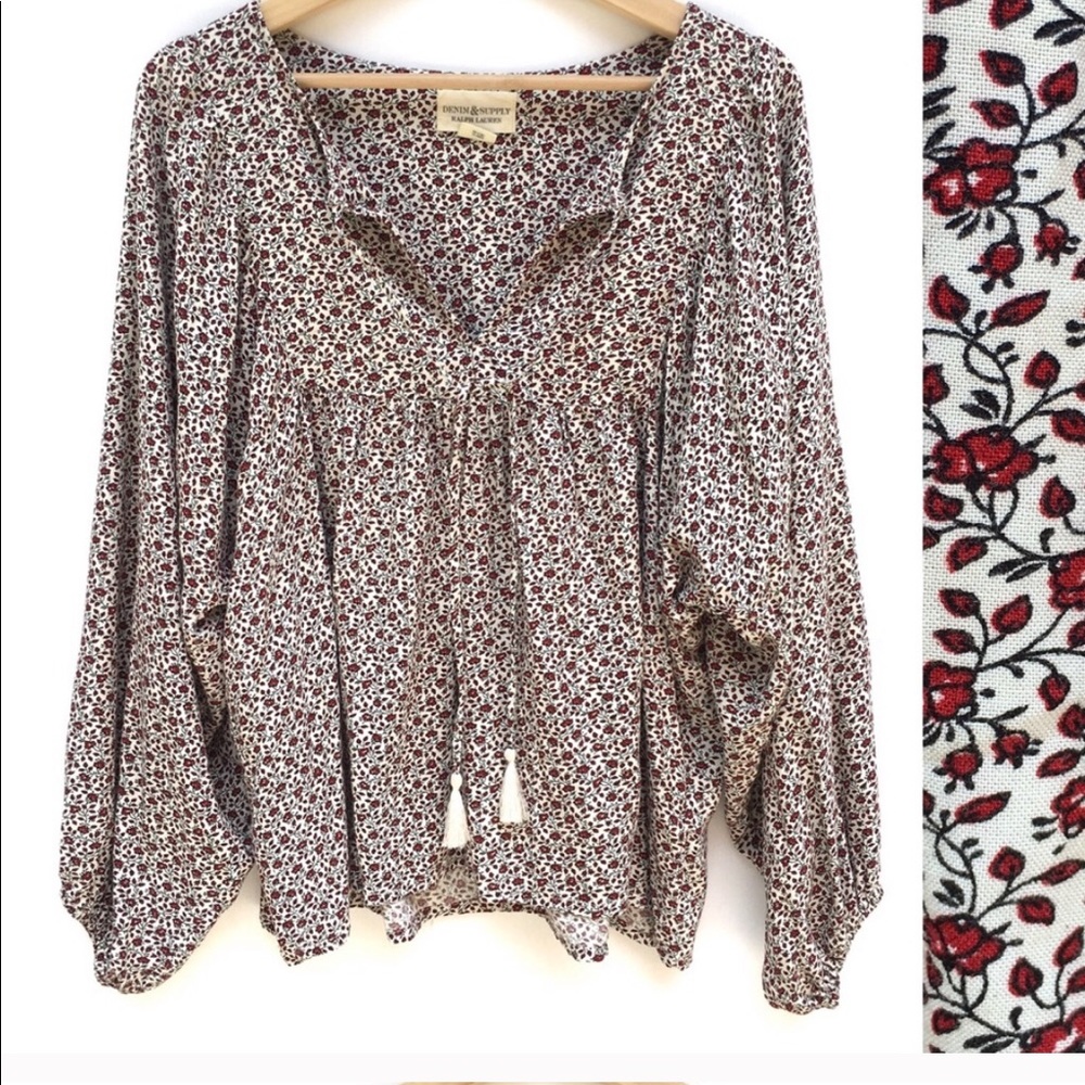 Denim & Supply Ralph Lauren | Red  Floral Blouse